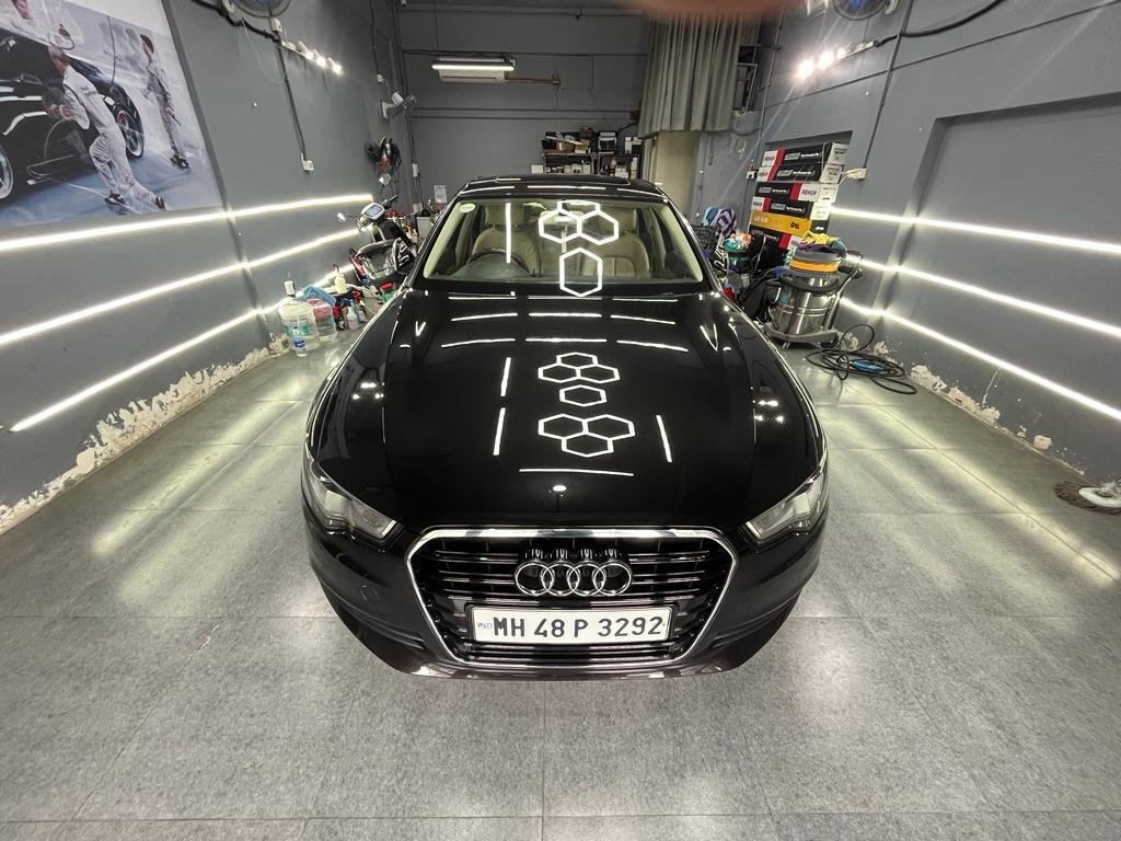 Vehicle receiving professional detailing at DOT41